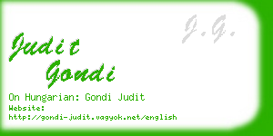 judit gondi business card